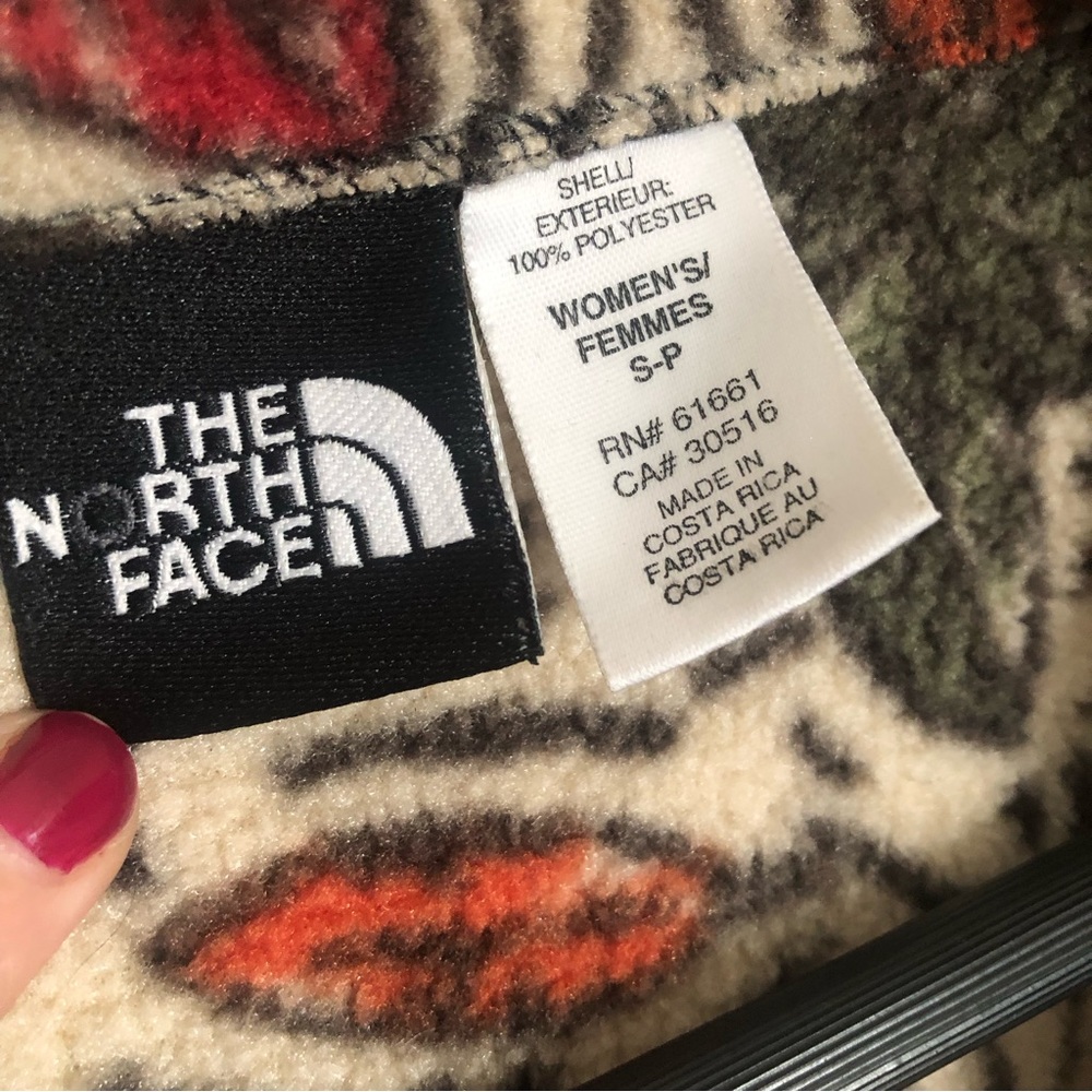 The North Face Vintage Cream Leaf Vest size S - Picture 4 of 7